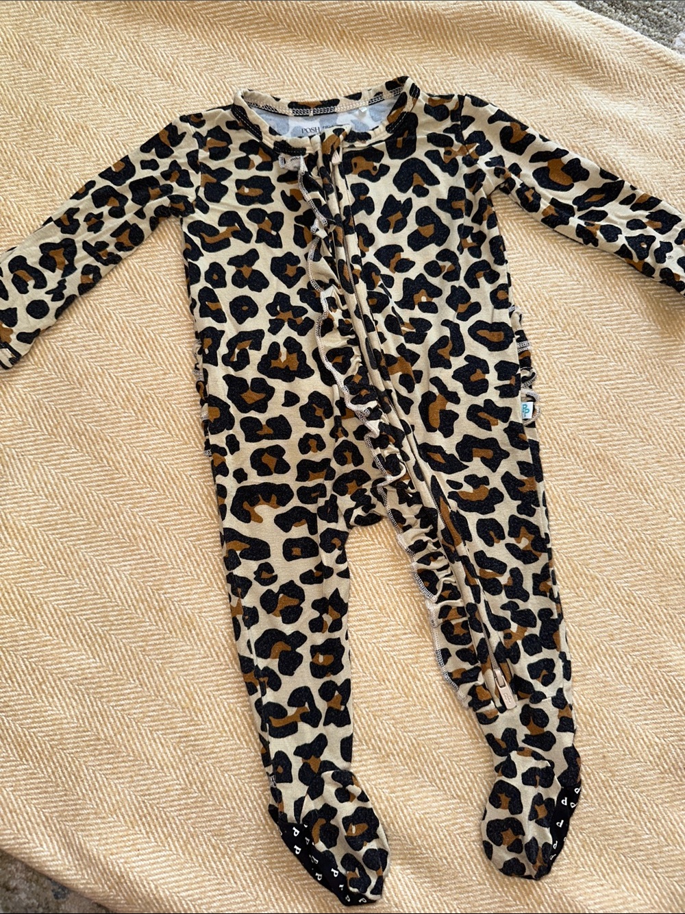 POSH PEANUT bamboo footie NB